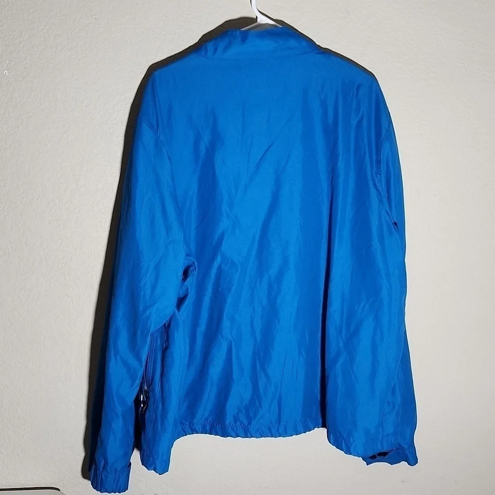 WP Golf Jacket Mens Weatherproof Wind Breaker Size XXL Blue